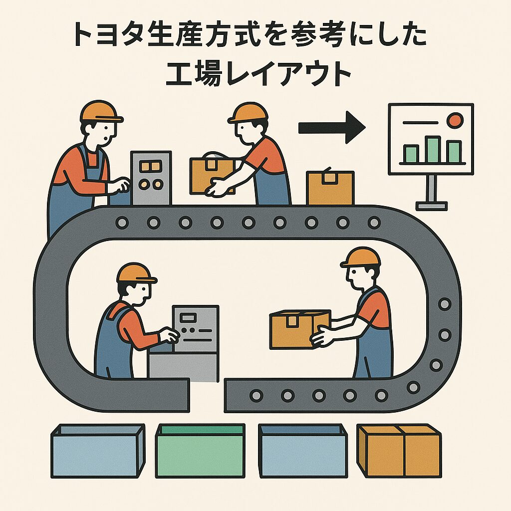 トヨタ生産方式に基づく工場レイアウト