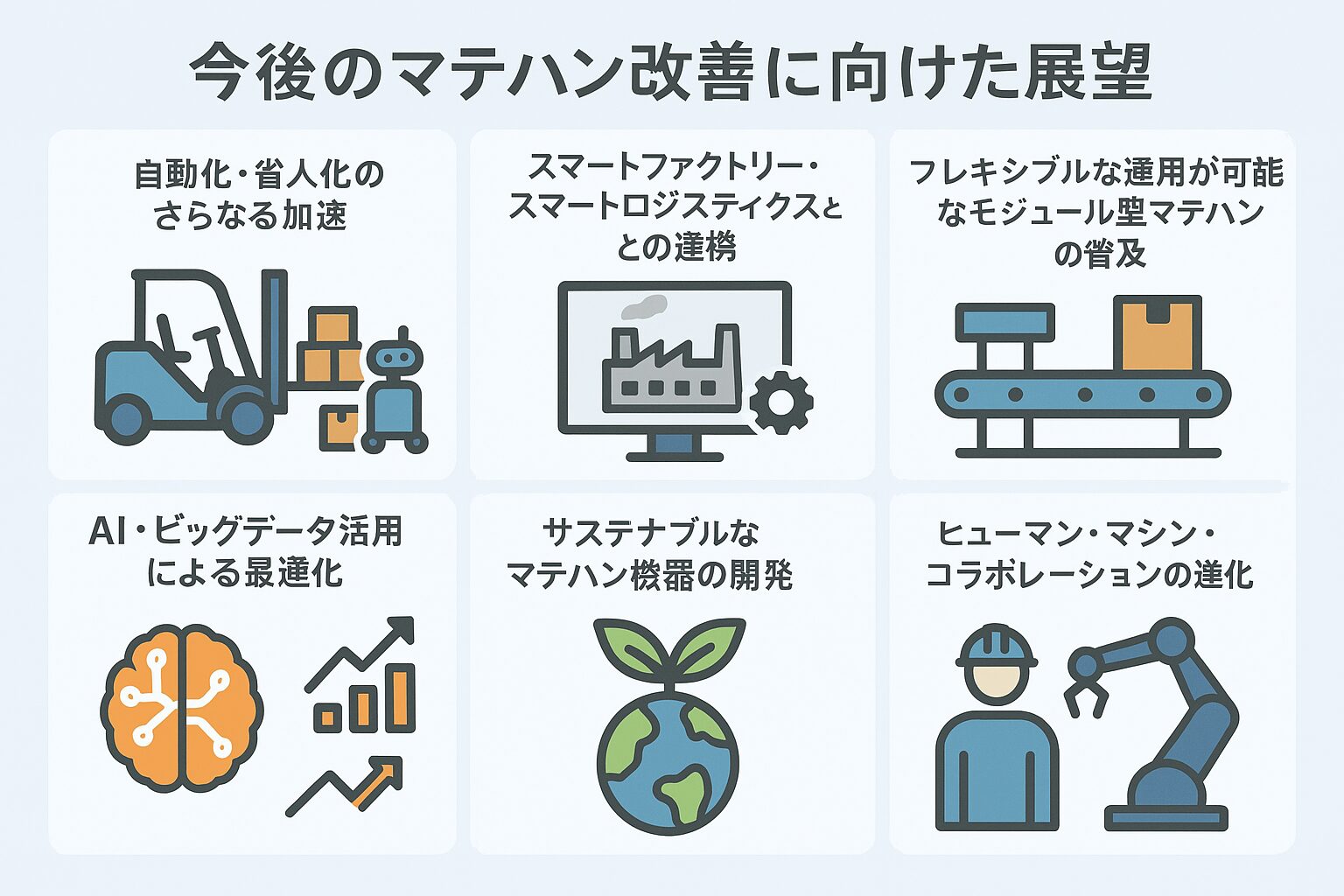 今後のマテハン改善に向けた展望